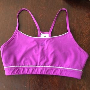 adidas purple sports bra - medium